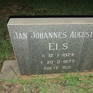 ELS Jan Johannes Augustus 1924-1973