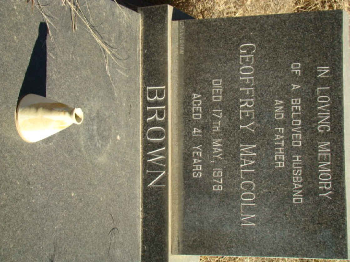BROWN Geoffrey Malcolm -1979