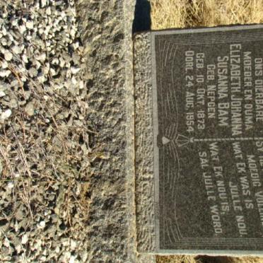 BAM Elizabeth Johanna Susanna nee NEPGEN 1873-1954