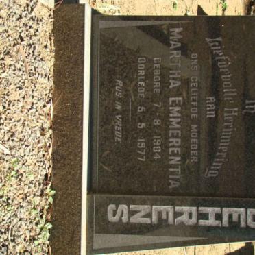 BEHRENS Martha Emmerentia 1904-1977