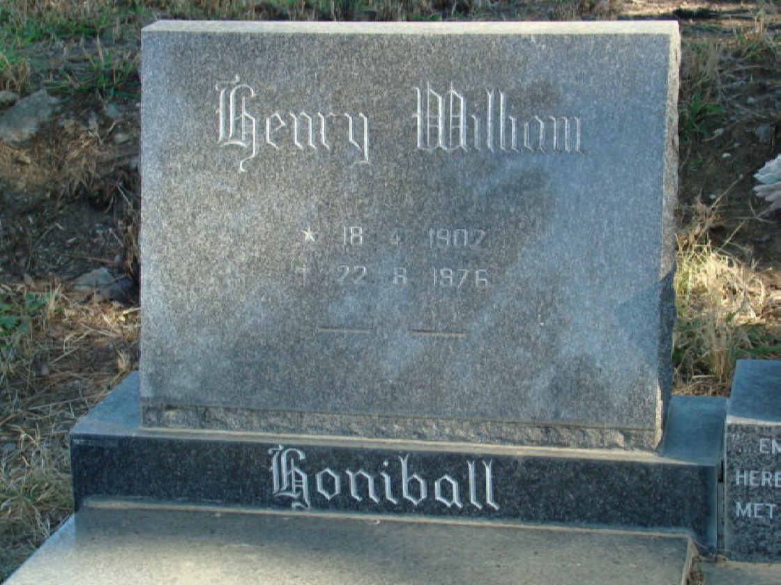 HONIBALL Henry William 1907-1976