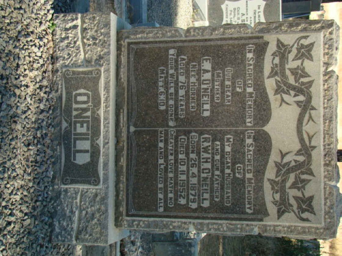 O'NEILL R.W.H. 1879-1952 &amp; E.A. HORNER