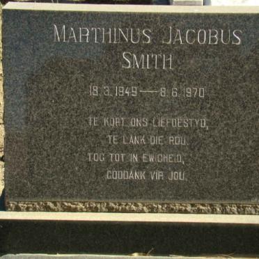 SMITH Marthinus Jacobus 1949-1970