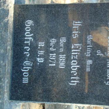 THOM Iris Elizabeth, Godfree 1890-1971