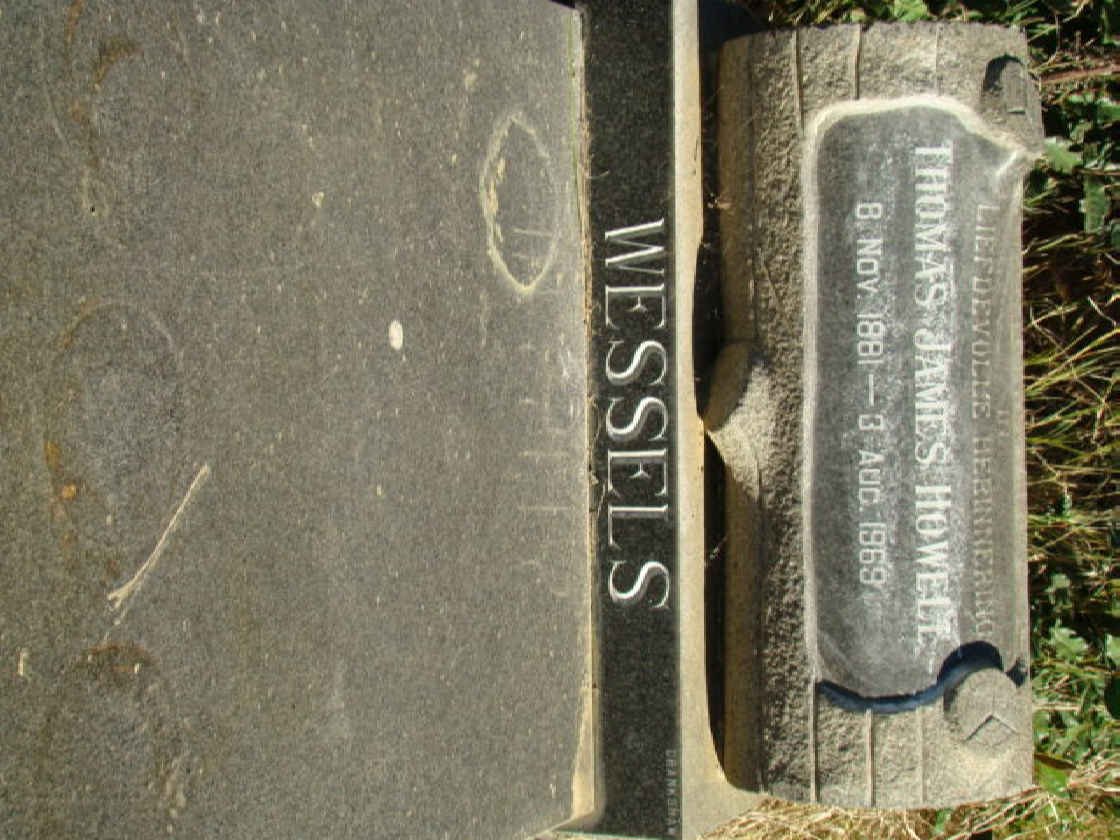 WESSELS Thomas James Howell 1881-1969