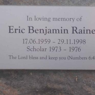 RAINEY Eric Benjamin 1959-1998