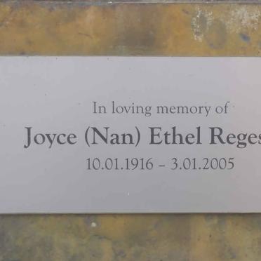 REGESTER Joyce Ethel 1916-2005
