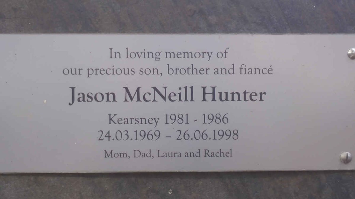 HUNTER Jason McNeill 1969-1998