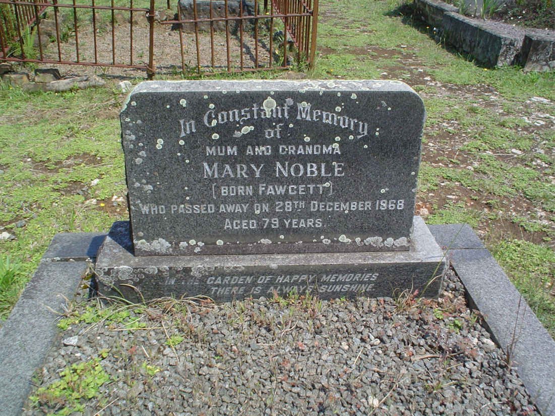 NOBLE Mary nee FAWCETT -1968