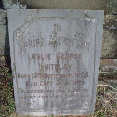 WHITELAW Leslie George 1896-1921