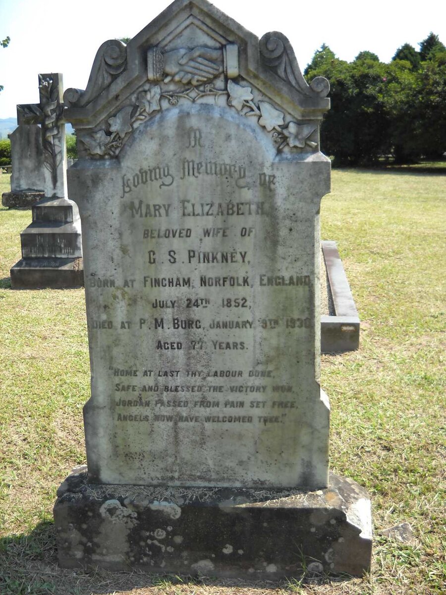 PINKNEY Mary Elizabeth 1852-1930