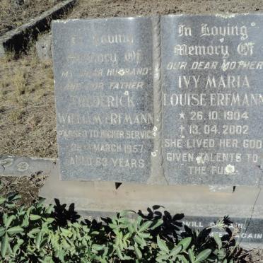 ERFMANN Frederick William -1957 &amp; Ivy Maria Louise 1904-2002