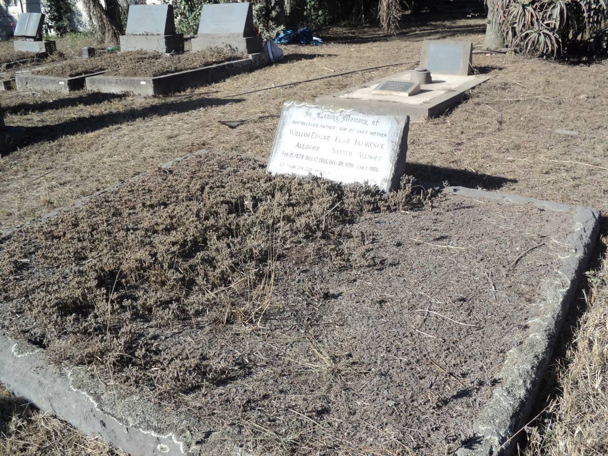 ALLSOPP William Edgar 1872-1955 &amp; Elsie Florence Nata? 1896-1966