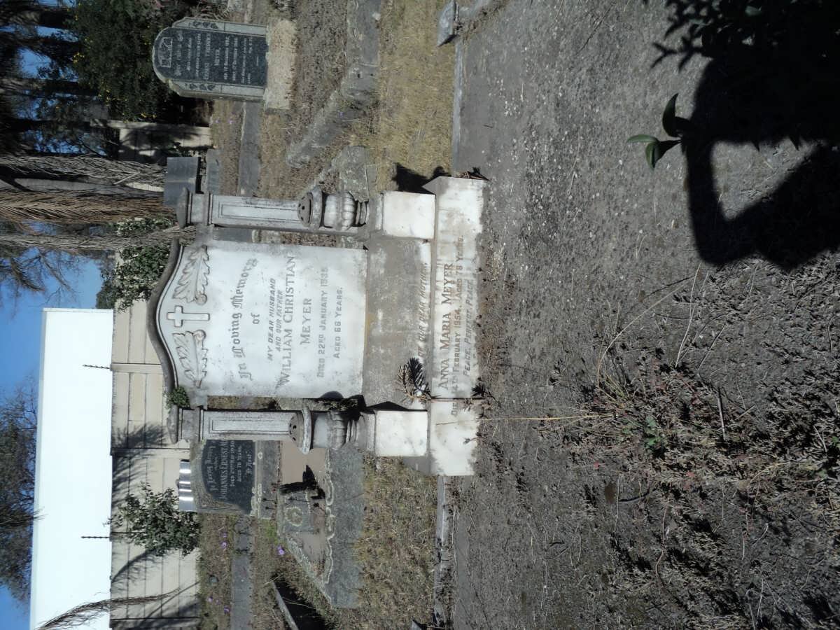 MEYER William Christian -19?? &amp; Anna Maria -1954