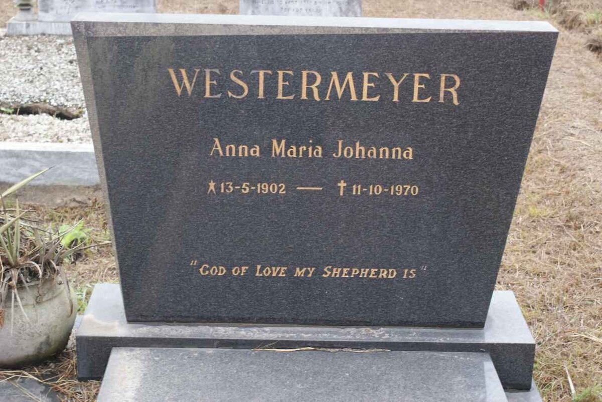 WESTERMEYER Anna Maria Johanna 1902-1970