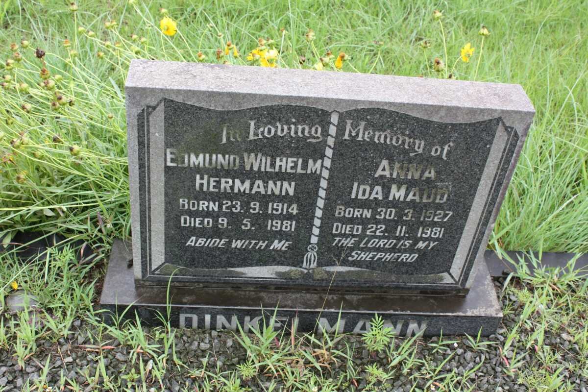 DINKELMANN Edmund Wilhelm Hermann 1914-1981 &amp; Anna Ida Maud 1927-1981