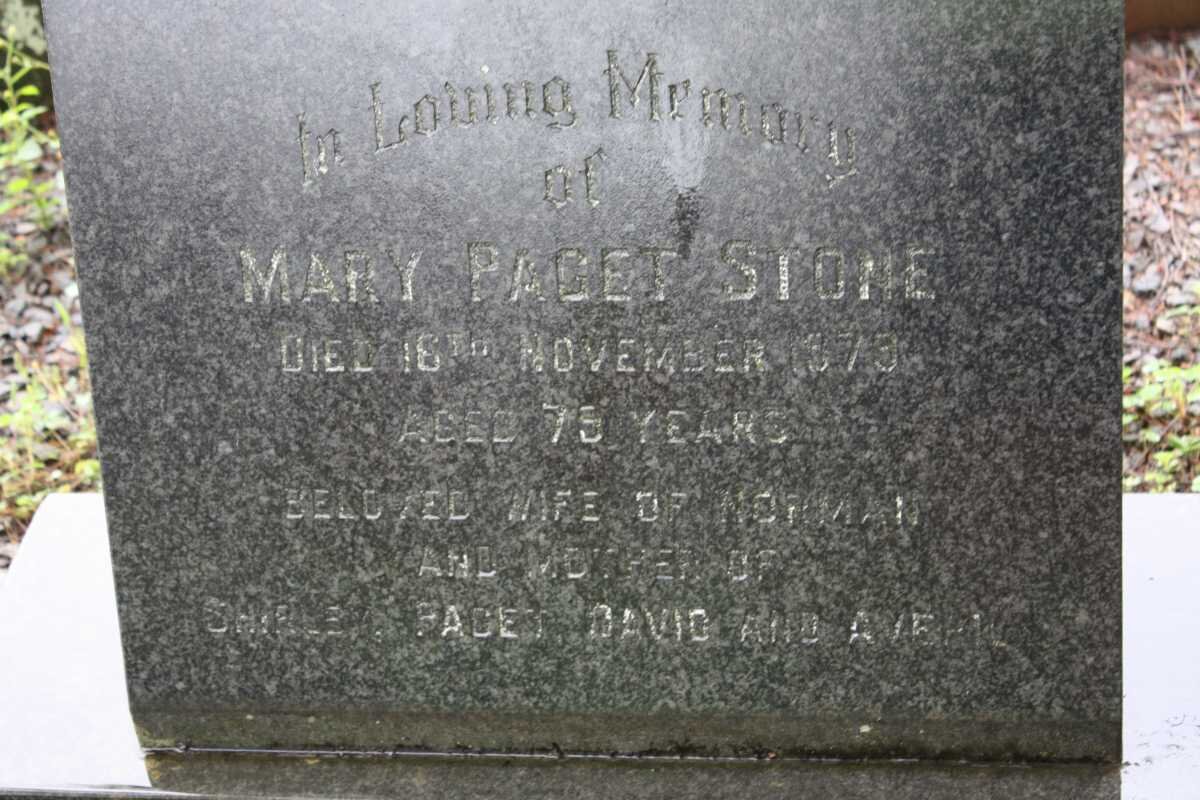 STONE Mary Paget  -1979