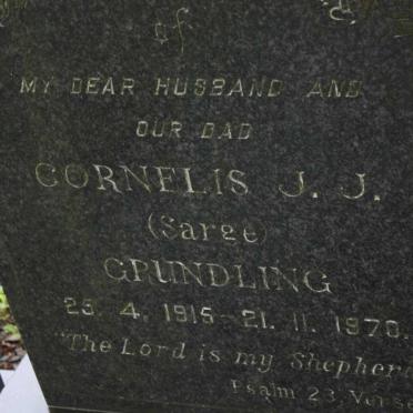 GRUNDLING Cornelis J.J. 1915-1970