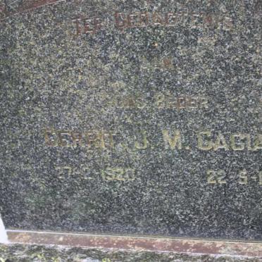 CAGIANO Gerrit J. 1920-1965