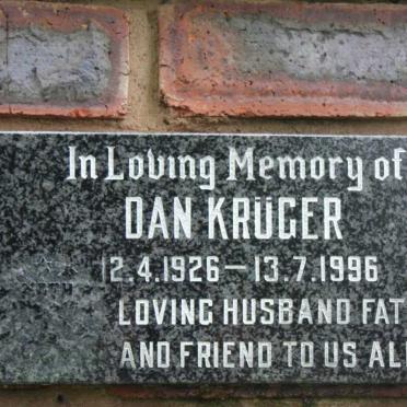 KRÜGER Dan 1926-1996