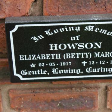 HOWSON Elizabeth Margaret 1917-1995