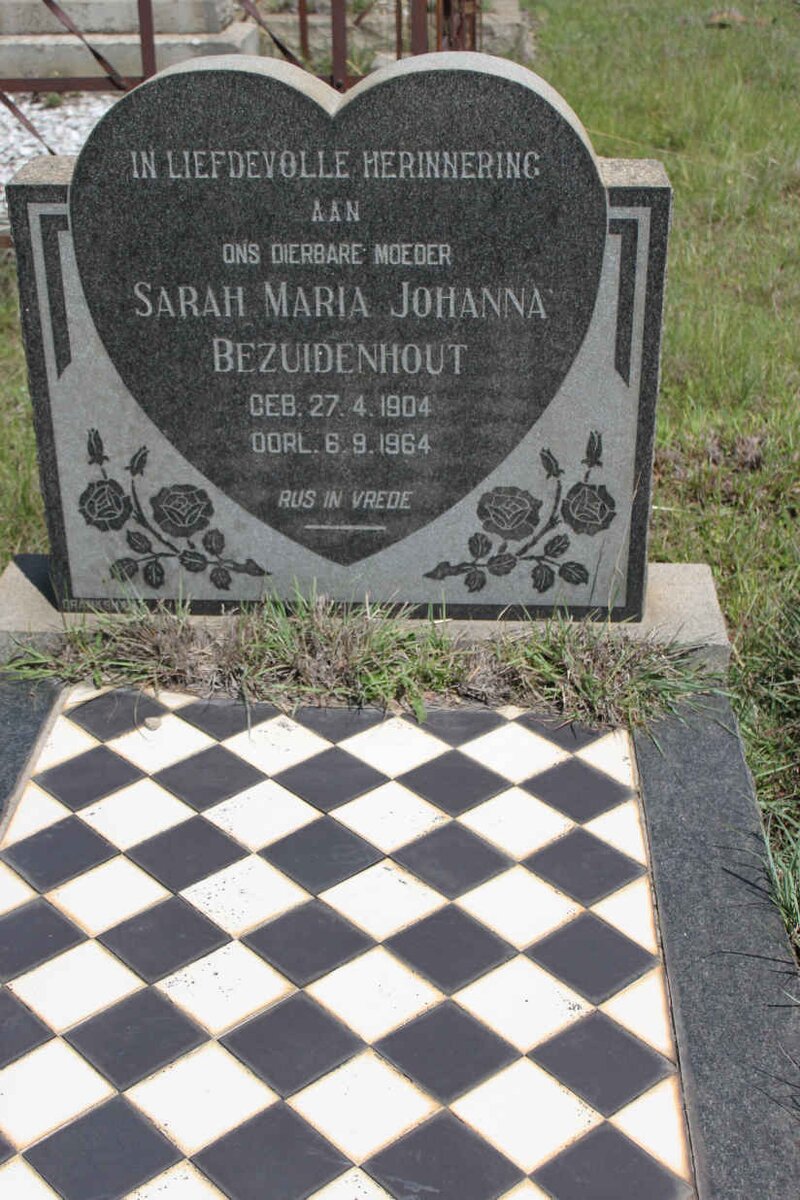 BEZUIDENHOUT Sarah Maria Johanna 1904-1964