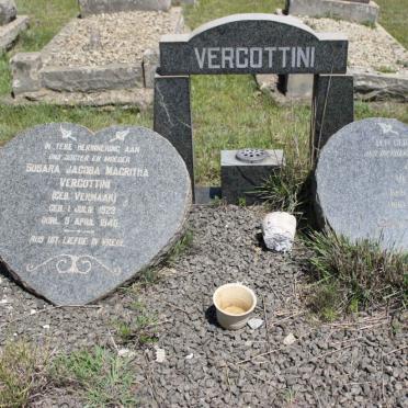 VERGOTTINI Josef 1921-1973 :: VERGOTTINI Susara Jacoba Magritha nee VERMAAK 1923-1946