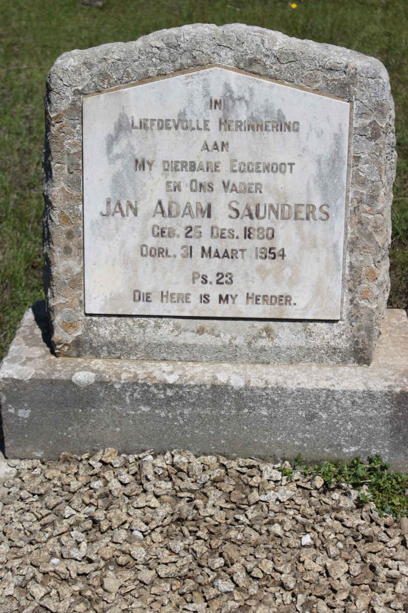 SAUNDERS Jan Adam 1880-1954