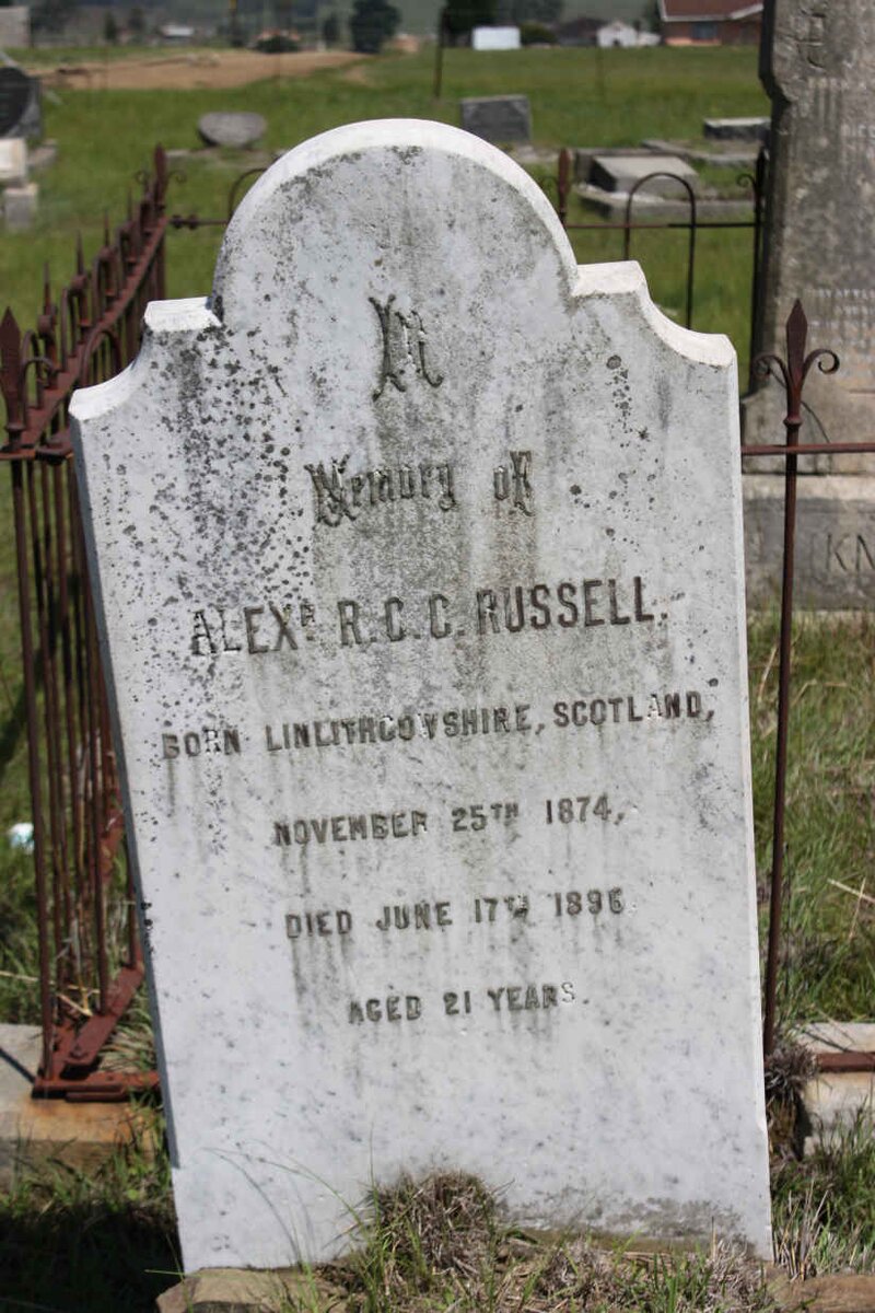 RUSSELL Alex R.C.C. 1874-1895