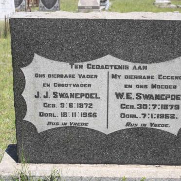 SWANEPOEL J.J. 1872-1955 &amp; W.E. 1879-1952