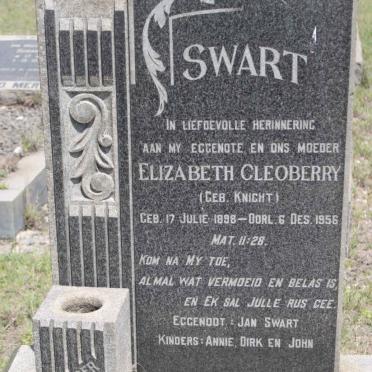 SWART Elizabeth Cleoberry nee KNIGHT 1898-1956