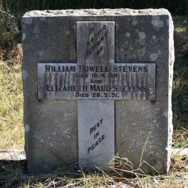 STEVENS William Powell -1949 &amp; Elizabeth Maud -1951