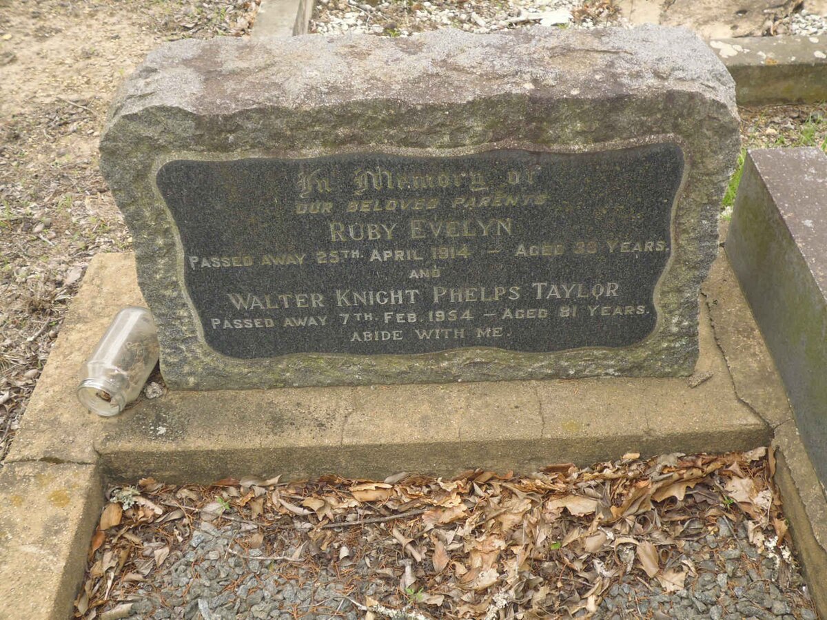 TAYLOR Walter Knight Phelps -1954 &amp; Ruby -1914