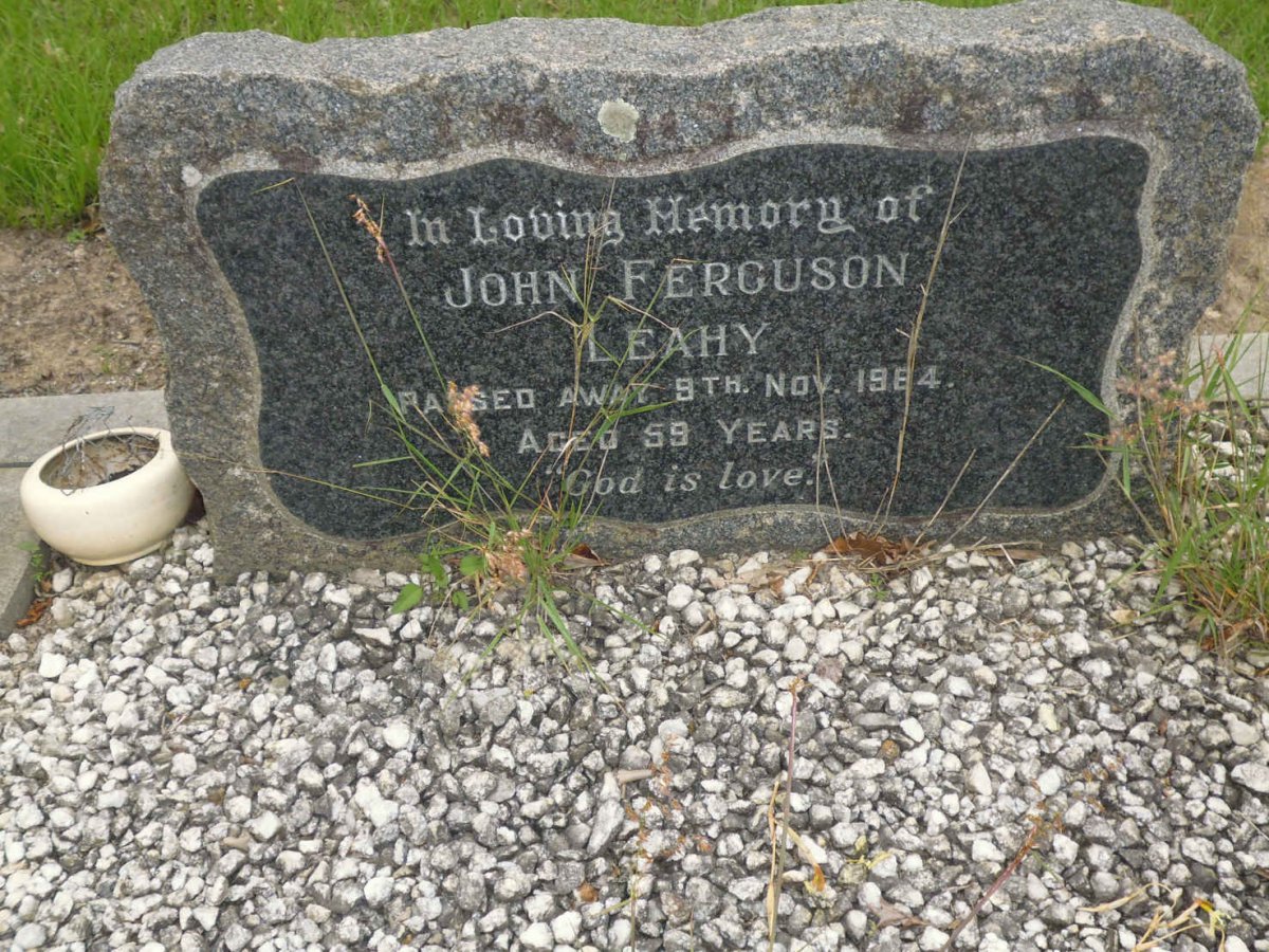 LEAHY John Ferguson -19?4