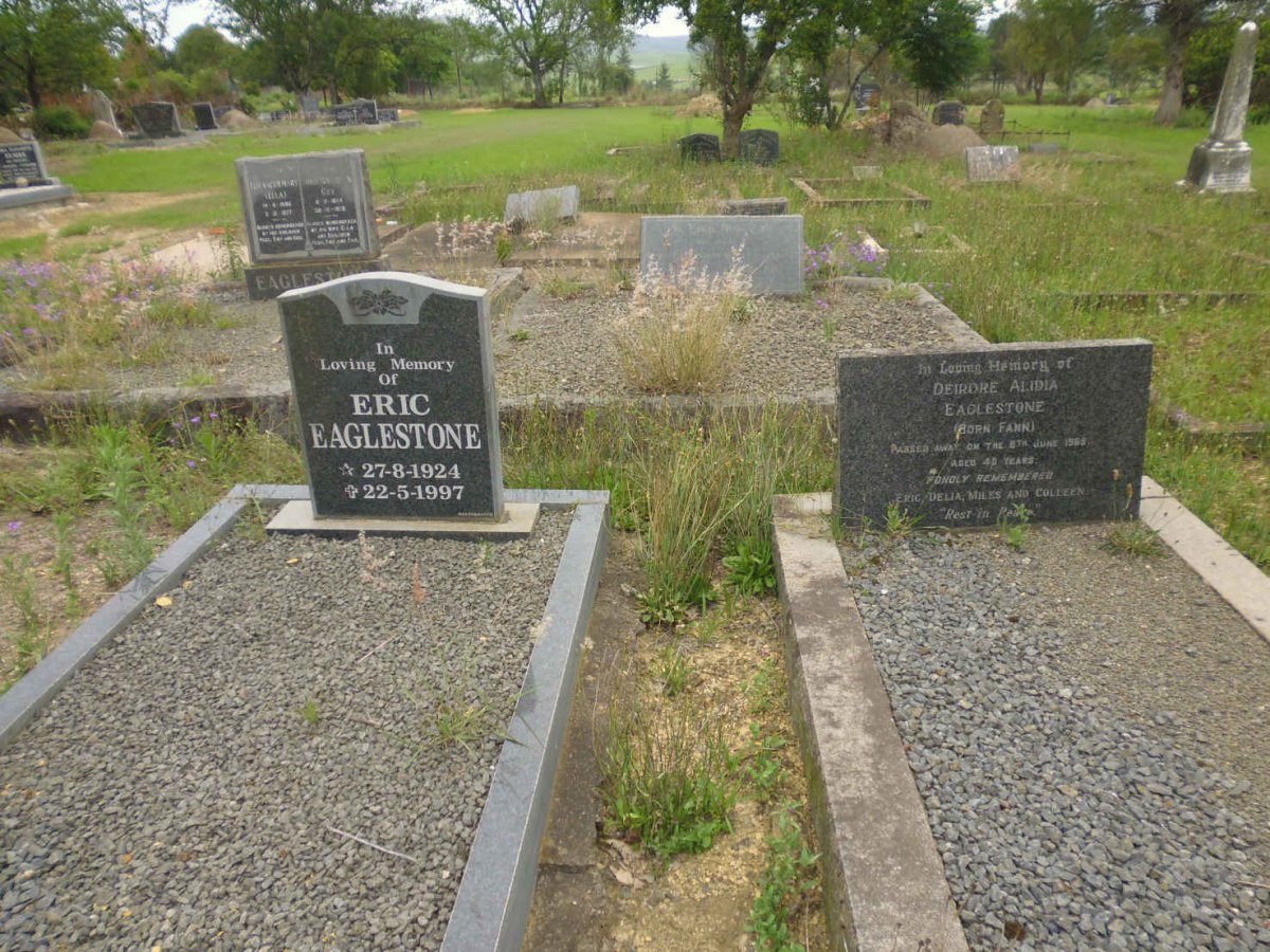 EAGLESTONE Eric 1924-1997 :: EAGLESTONE Deirdre Alidia nee FANN -196?