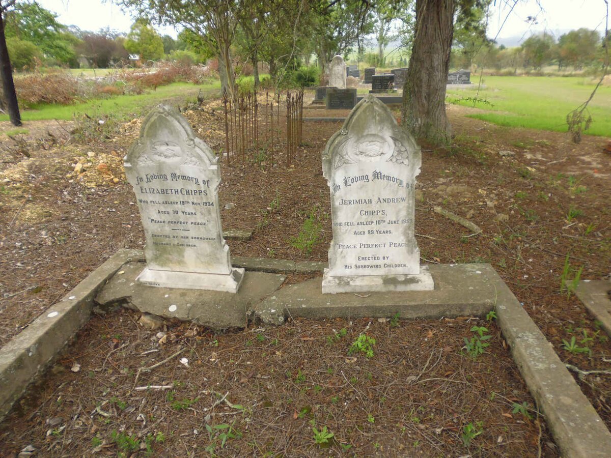 CHIPPS Jerimiah Andrew -1953 &amp; Elizabeth -1934