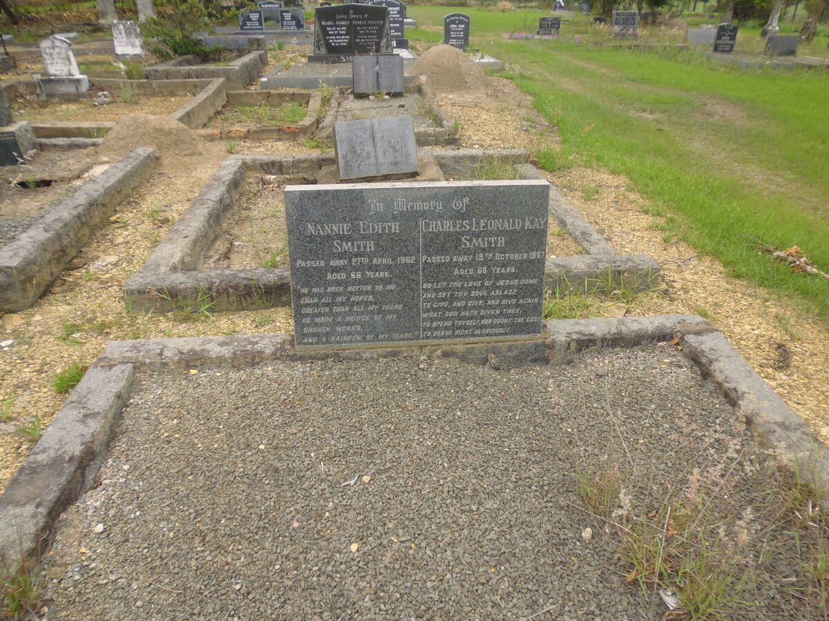 SMITH Charles Leonard Kay -1967 &amp; Nannie Edith -1962