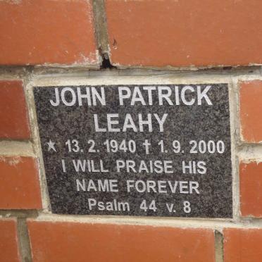 LEAHY John Patrick 1940-2000