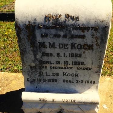 KOCK P.L., de 1859-1943 &amp; S.M.M. 1865-1938