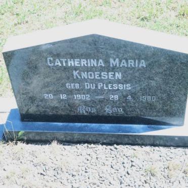 KNOESEN Catherina Maria nee DU PLESSIS 1902-1980