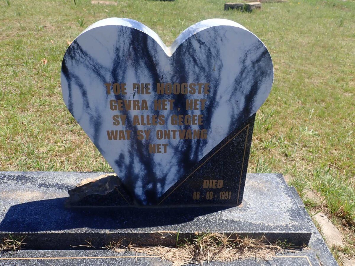 HOLDER Susanna Cornelia -1991