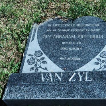 ZYL Jan Abraham Pretorius, van 1911-1971