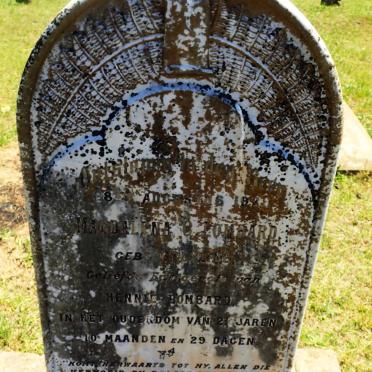 LOMBARD Magdalena C. nee GREYLING -1921