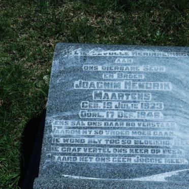 MAARTENS Joachim Hendrik 1923-1946