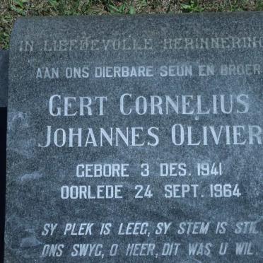 OLIVIER Gert Cornelius Johannes 1941-1964