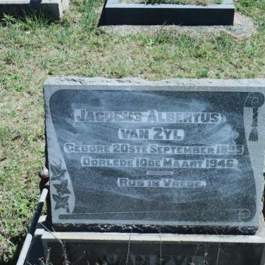ZYL Jacobus Albertus, van 1895-1946