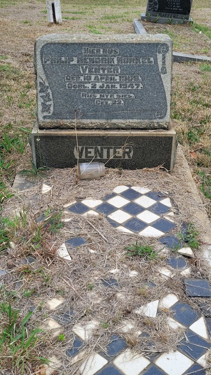 VENTER Philip Hendrik Morkel 1909-1947