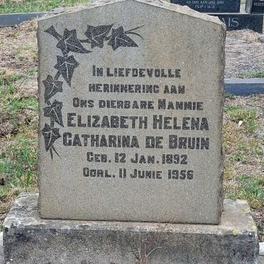 BRUIN Elizabeth Helena Catharina, de 1892-1956