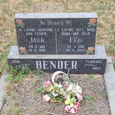 BENDER Jack 1912-1988 &amp; Flo 1918-2004