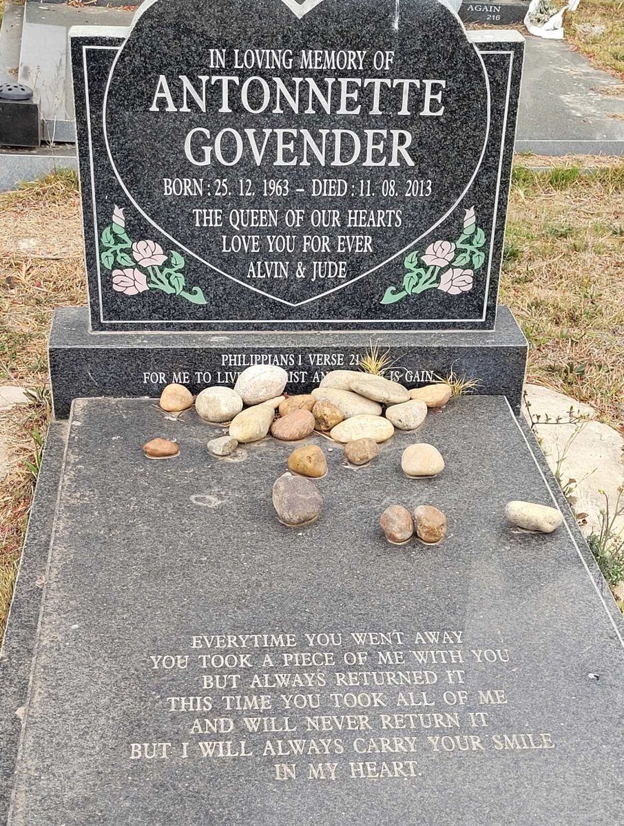 GOVENDER Antonnette 1963-2013